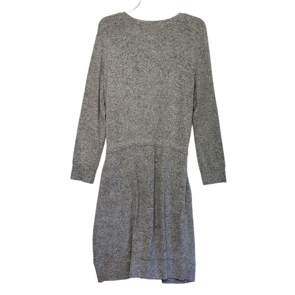 Soft Surroundings Heavyweight Long Sleeve Medium Grey Dress; Stretchy, Oversized - Picture 2 of 12